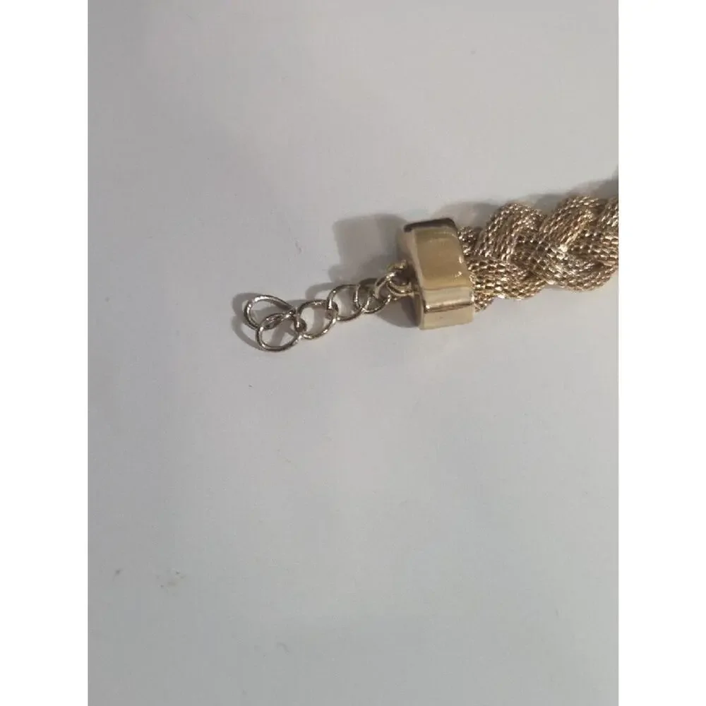 Banana Republic Gold-Tone Elephant Link Bracelet 8 In